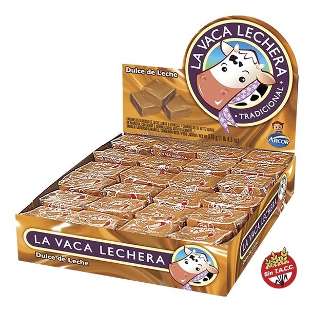 Caramelos La Vaca Lechera Tradicional Dulce De Leche Candies Classic Argentinian X 576 Gr 9757
